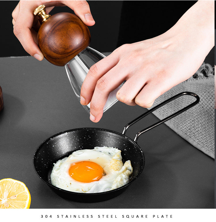 Stainless steel folding handle frying pan outdoor non stick folding fry pan frying pan - Korvel