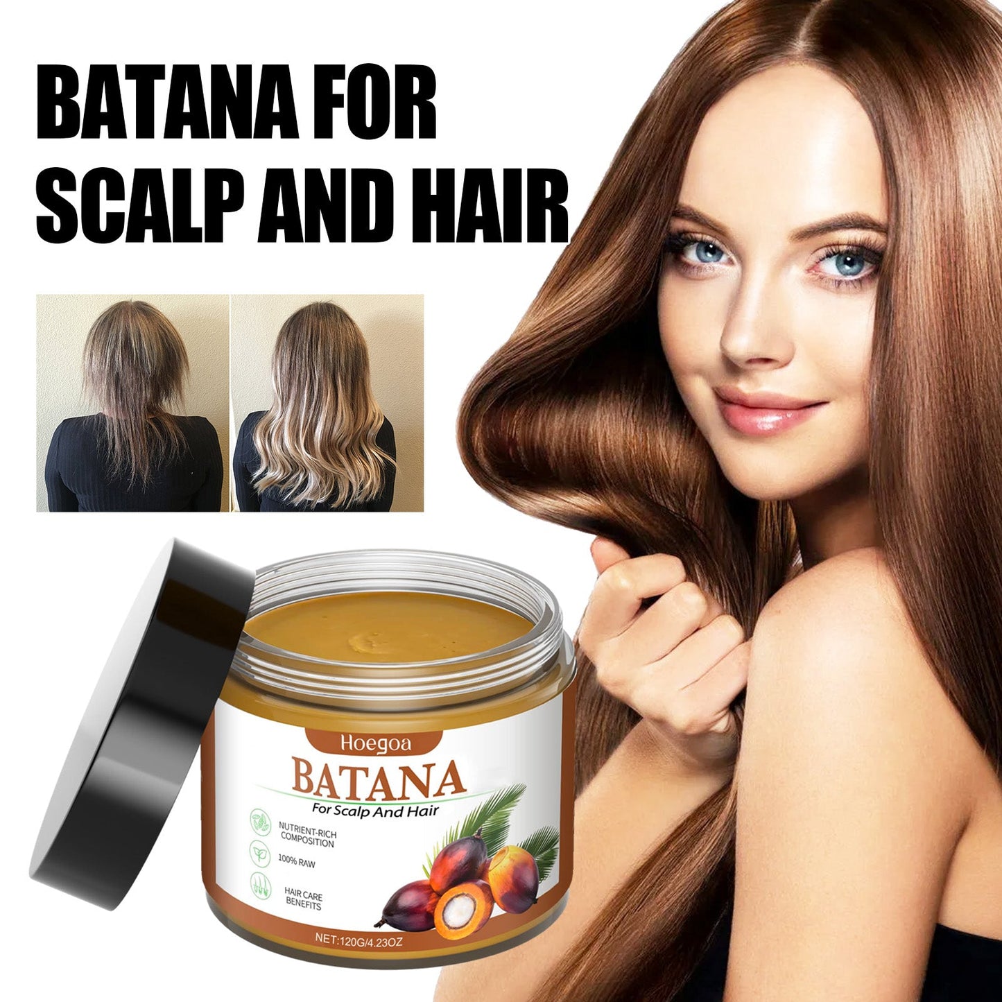 Kit de Cuidado Capilar Nutritivo Batana para Cabello Suave y Saludable