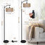 Arc Floor Lamp with Remote Control and Dimmable Bulb