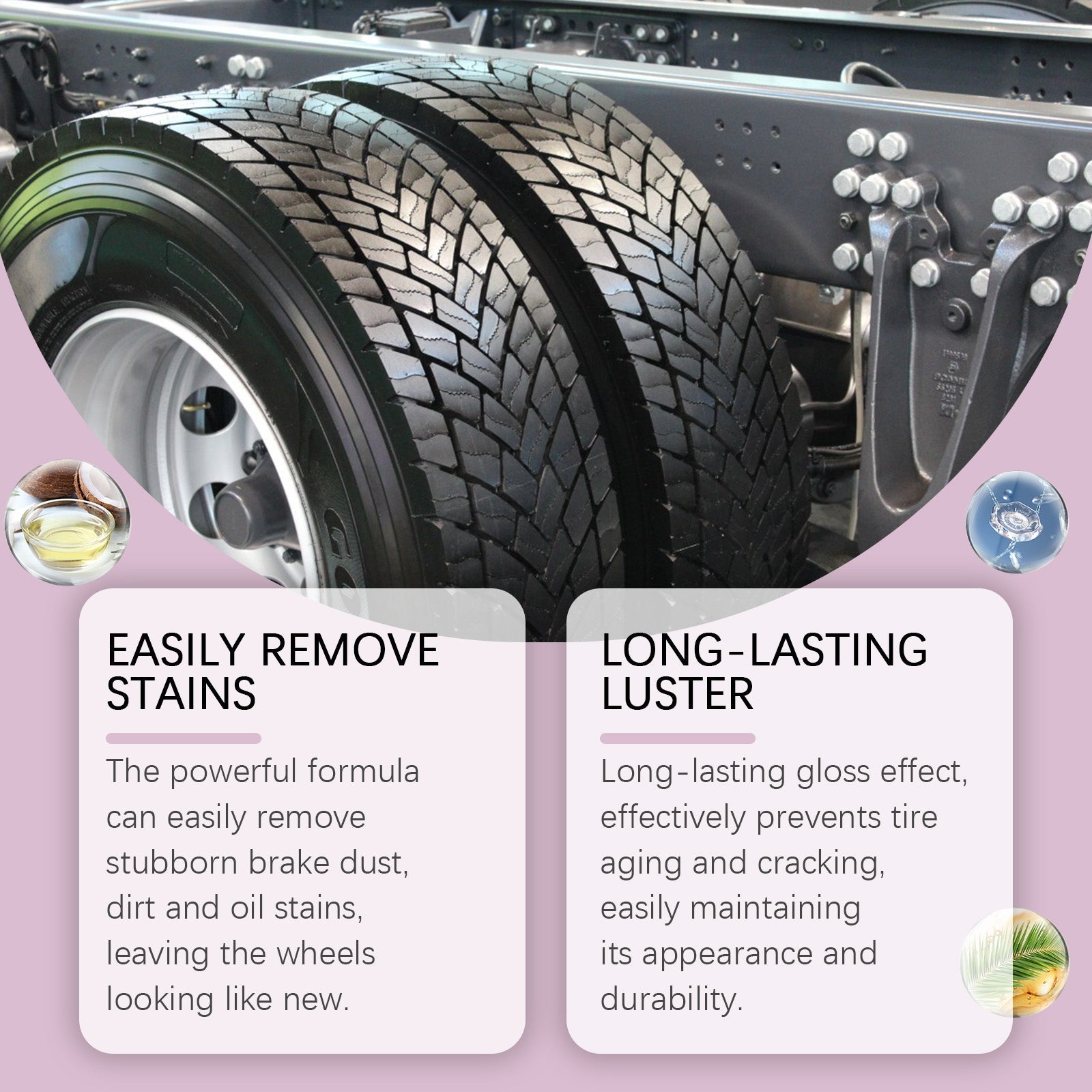 Heavy Duty Wheel Cleaner Wheel Hub Decontamination Anti-Aging Dust Foam Cleaning Agent - Korvel