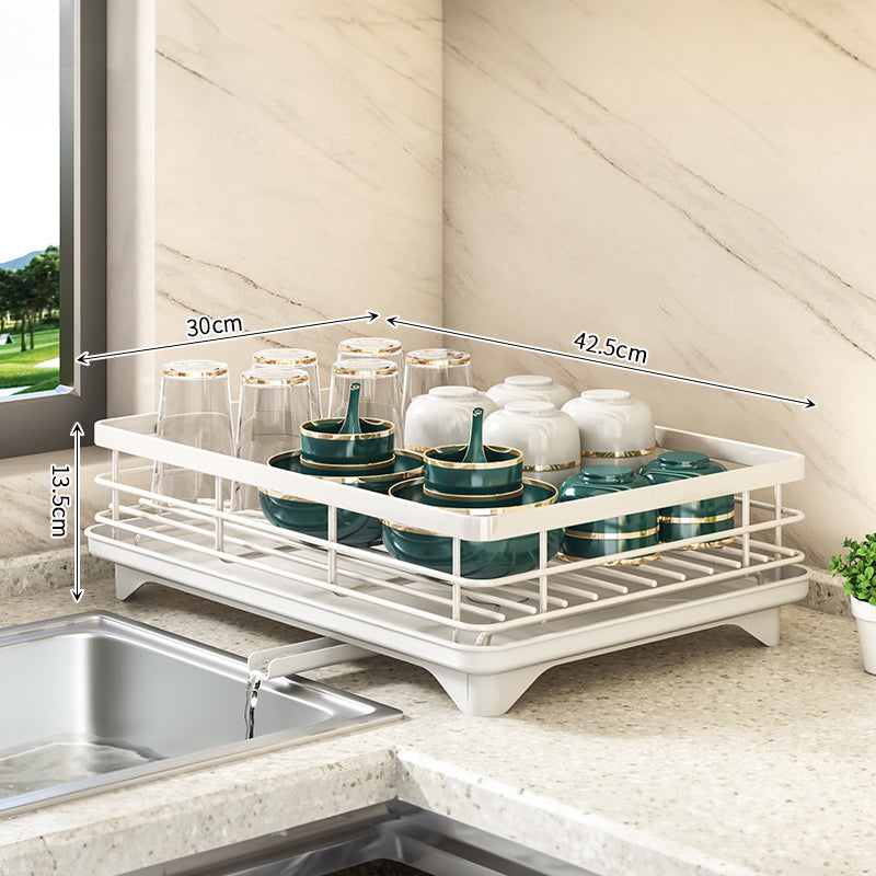 2024 Adjustable Stainless Steel Kitchen Dish Drying Rack
