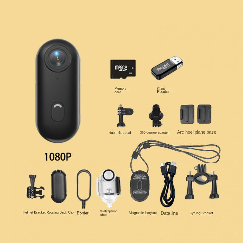 Thumb Bike Camera Magnetic Back Clip Sports Camera Thumb Recorder Pet - Korvel
