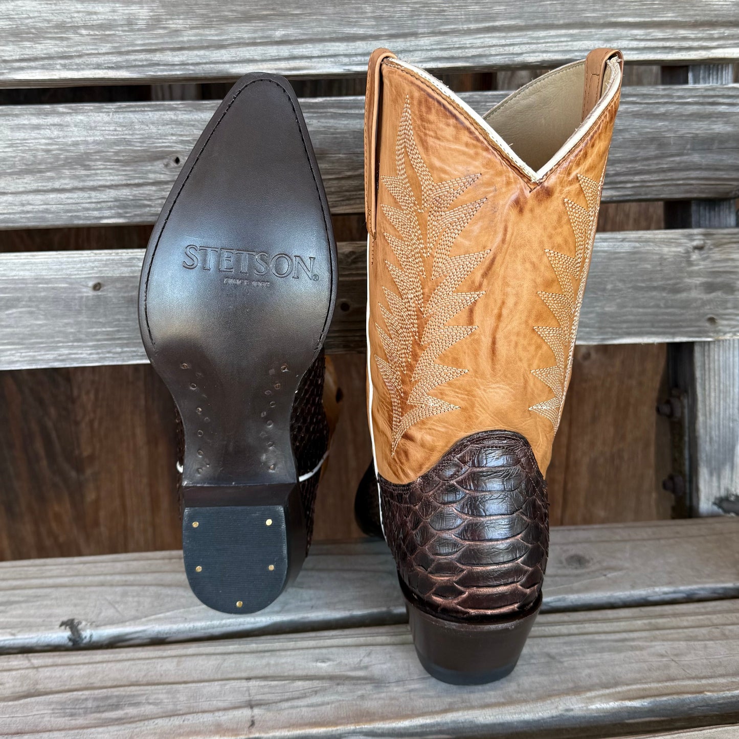 Botas de Python Camila de Stetson para Mujeres