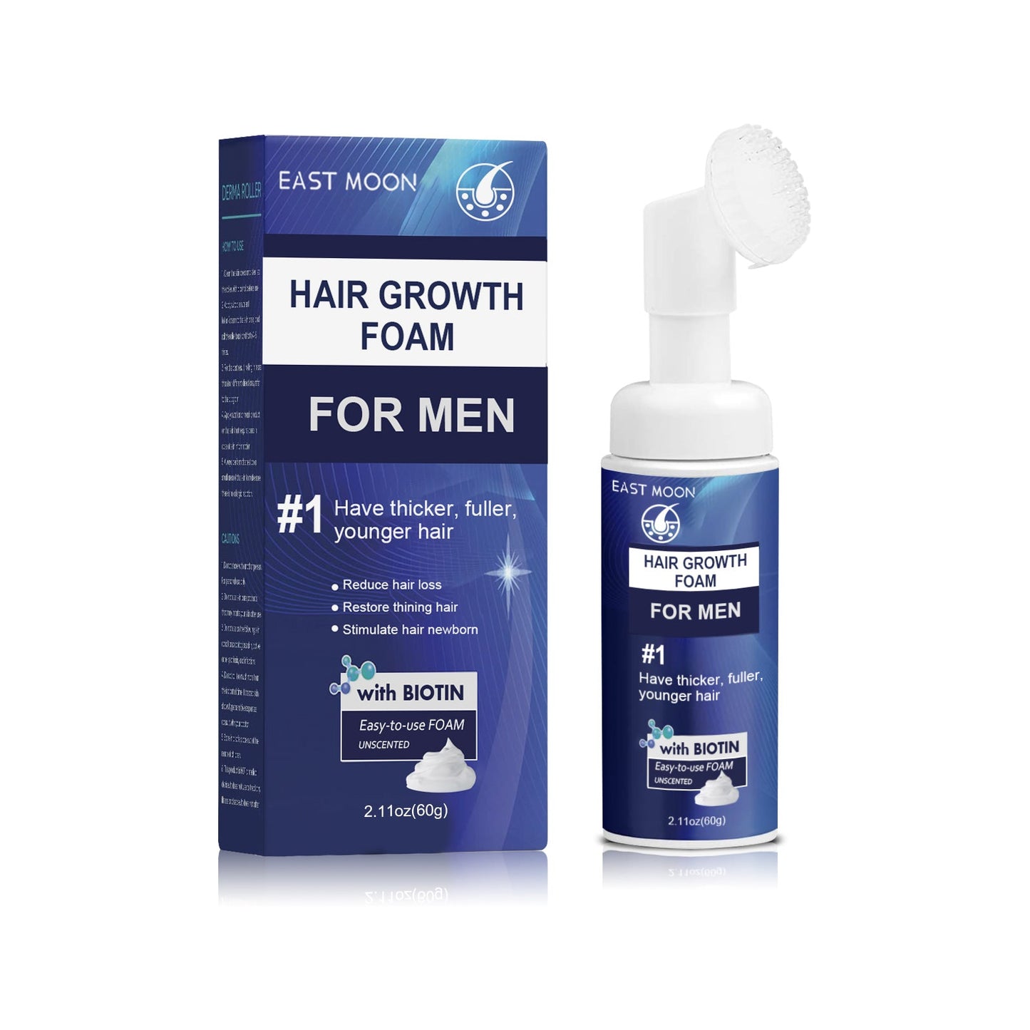 Men's Dense Hair Foam Machine, Repair Hair Root Follicle Men's Hair Thick Moisturizing Foam - Korvel