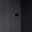 Black Bathroom Cabinet Triangle Corner Storage Cabinet with Adjustable Shelf Modern Style MDF Board - Korvel