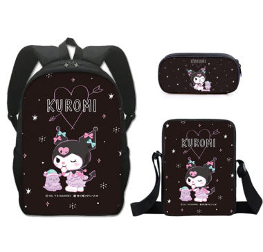 New Cartoon School Bag Printing Custom Bookbag High Quality Backpack Pencil Cases Kids Bags For Girls - Korvel