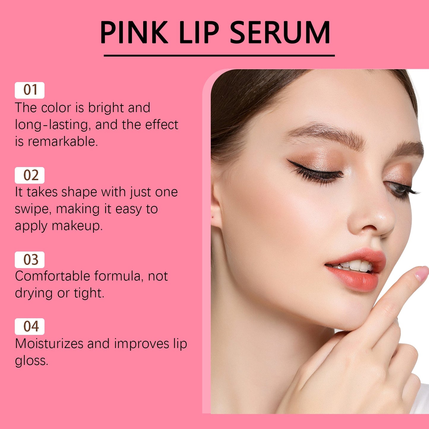 Pink Lip Oil - Moisturizing & Color Brightening Gloss
