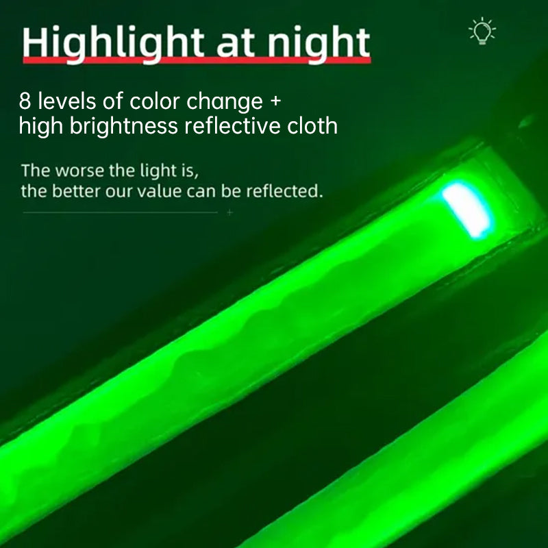 Pet supplies: explosion - proof, flushable, 8 - gear, color - changing LED, chest braces, clothes and collars with traction. - Korvel