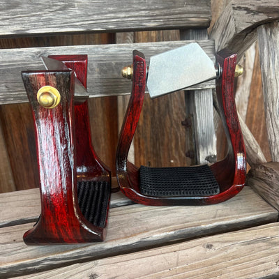 3-Inch Red Barrel Leveling Stirrup by Nettles - Korvel
