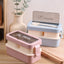 Stylish and simple microwaveable double-layered lunch box for storing lunch boxes - Korvel