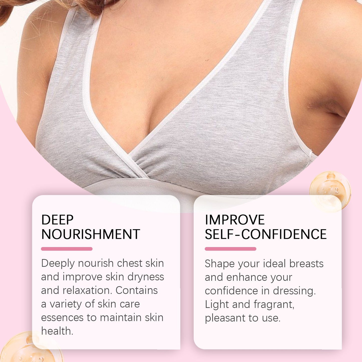 Breast Cream Breast Gentle Care Nourishing, Soft, Moisturizing And Elastic Skin Massage Care Cream - Korvel