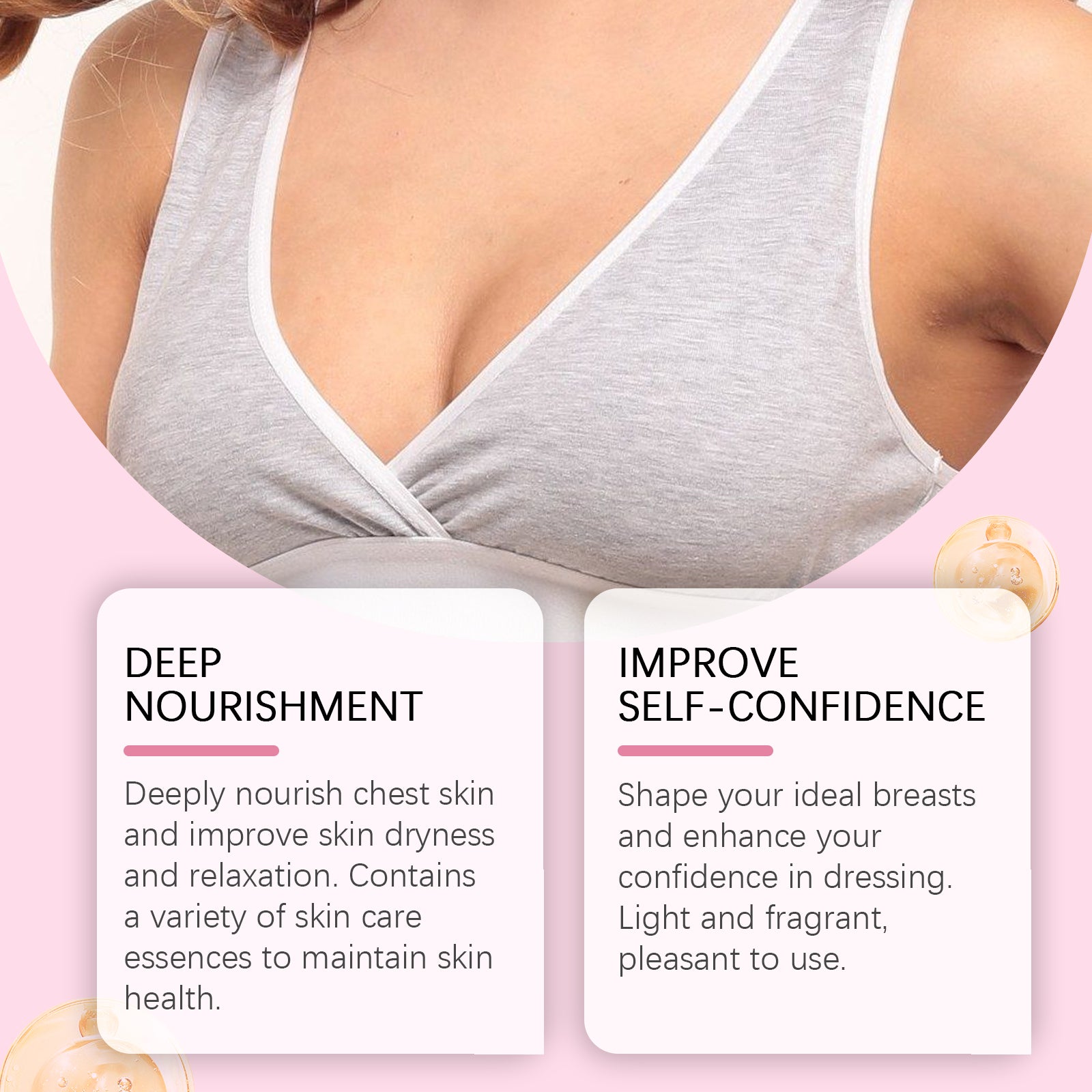 Breast Cream Breast Gentle Care Nourishing, Soft, Moisturizing And Elastic Skin Massage Care Cream - Korvel