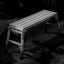 Work Platform Aluminum Portable Bench Folding Ladder ANSI Capacity 225 LBS 40" - Korvel