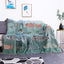 Modern Minimalist Koi Patterned Sofa Blanket