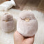 Newborn Plush Footwear Winter Thickened And Padded Infant Soft Bottom Step Front Shoes Warm Fur Baby Toddler Shoes - Korvel