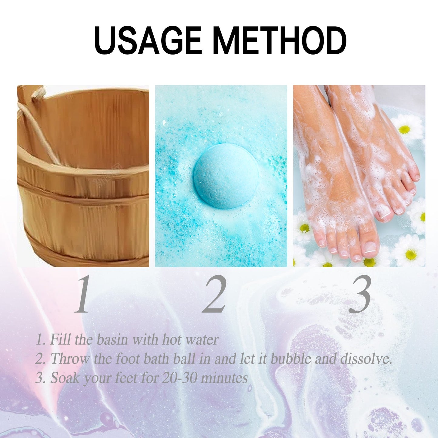 Moisturizing Foot Bath Ball for Soft, Smooth Feet