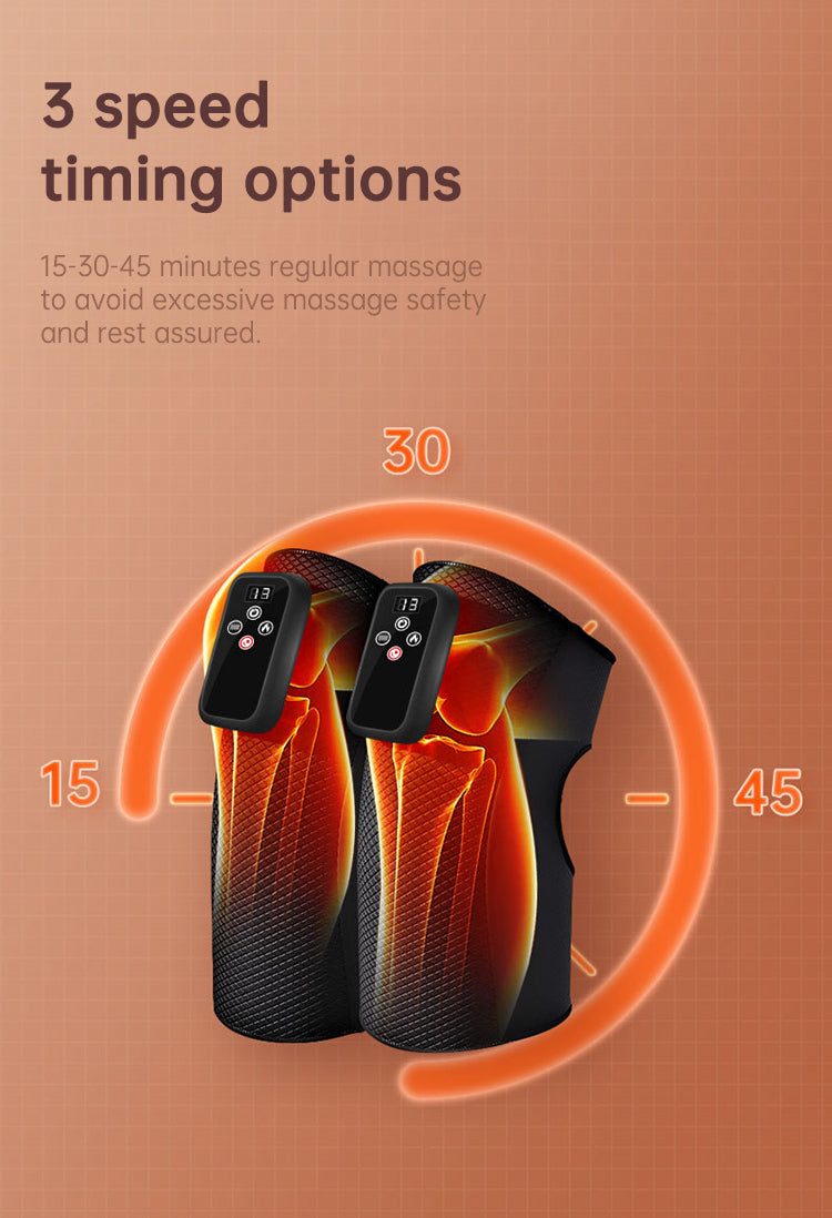 Electric heating knee massage instrument, vibration moxibustion, shoulder and elbow joint pain, hot compress knee massager for old cold legs - Korvel