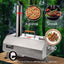 Horno de Pizza Exterior Semi-Automático Plateado de 12"