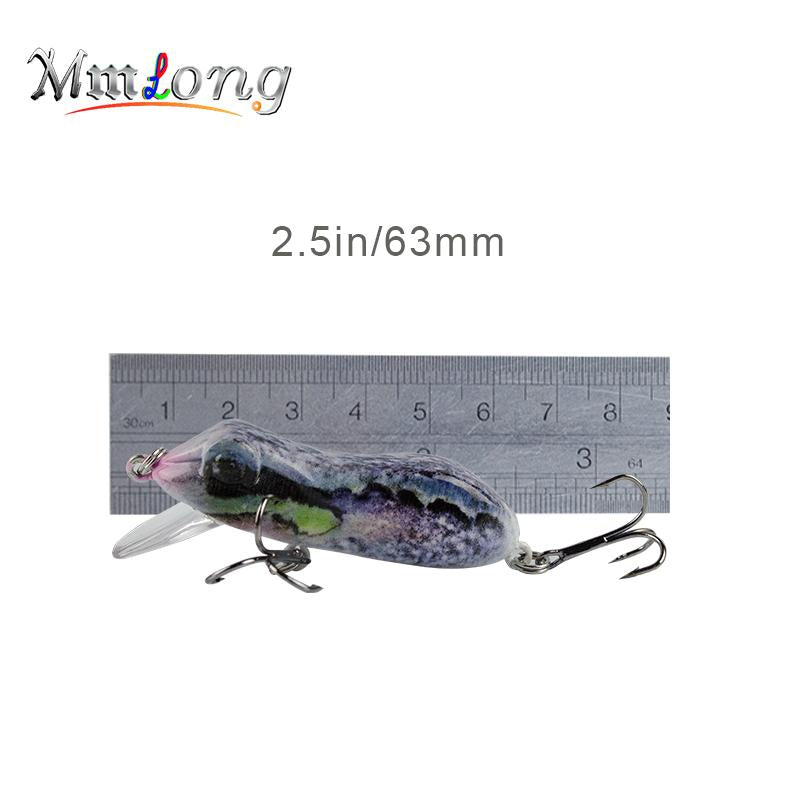 Mmlong 6.3cm Hard Frog Fishing lures Floating Minnow MR03-S Artifical Baits  Wobbler  Crank Bait  Pesca - Korvel