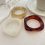 Vintage Irregular Dyeing Bracelet Round Wide Face Acrylic Bracelet for Women - Korvel