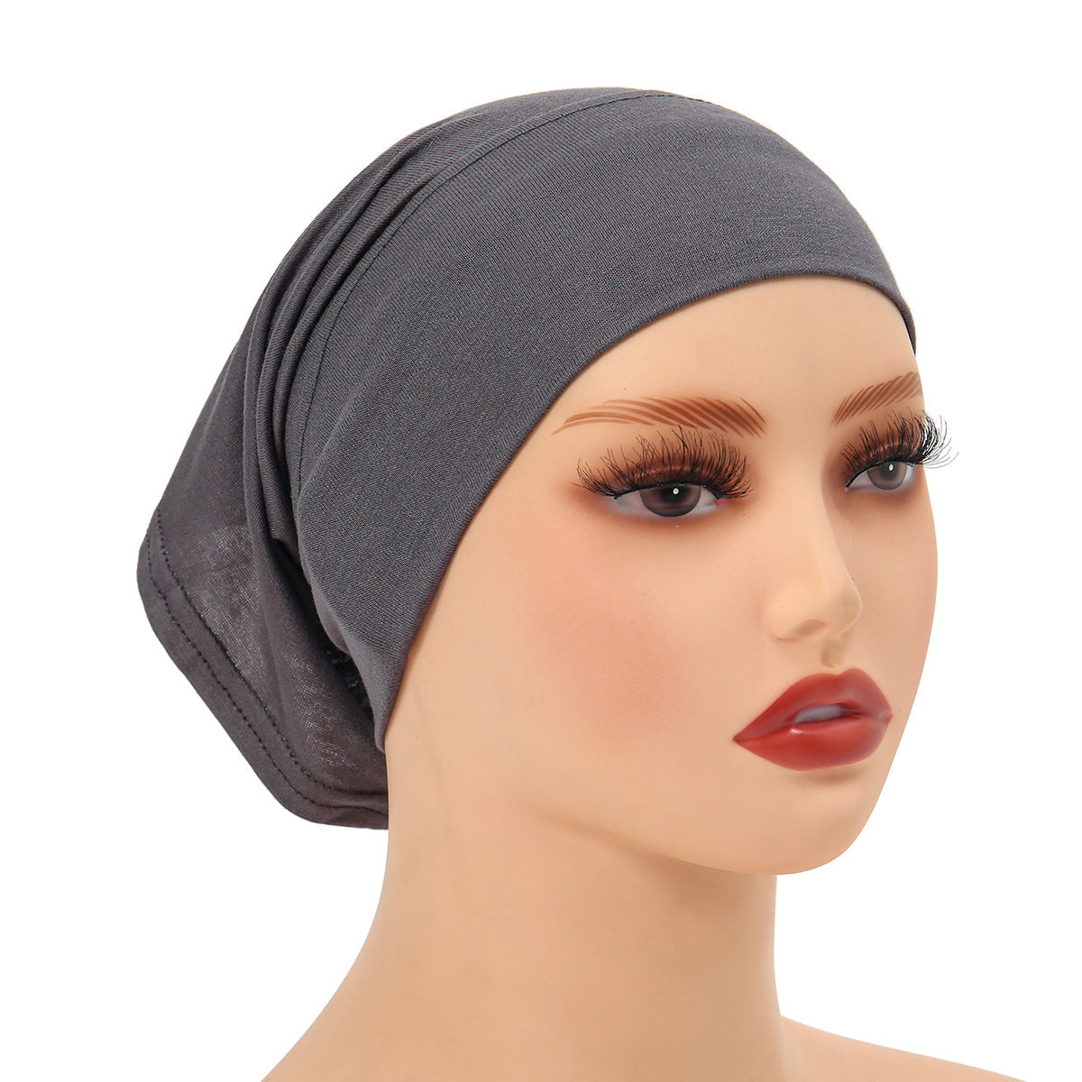 High-Quality Solid Color Silk-Cotton Lining Cap Women's Fashion Simple Versatile Wide-Brimmed Hat - Korvel