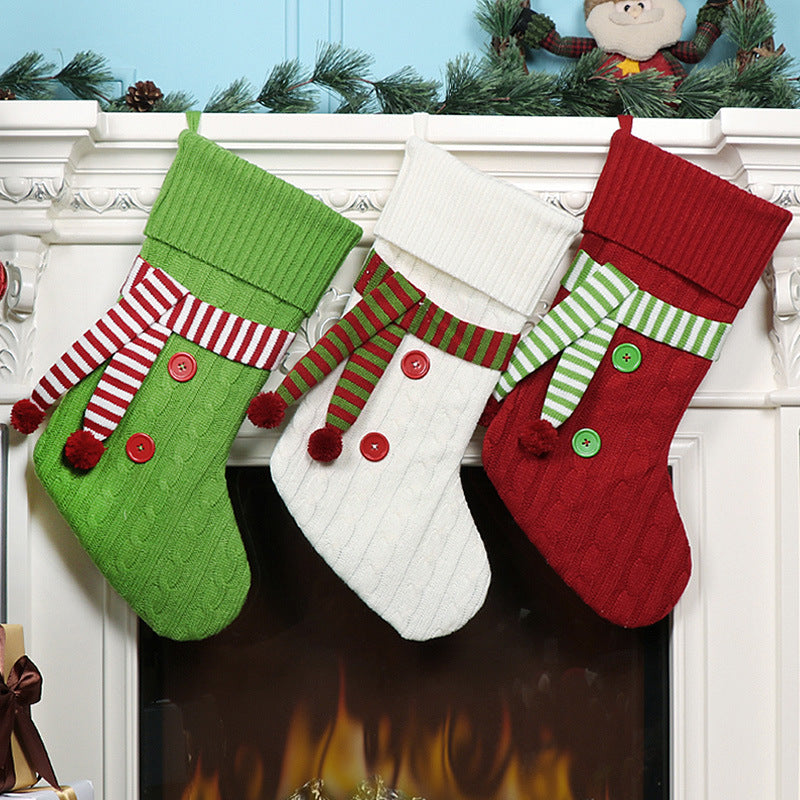 Christmas gift bags Christmas decoration gifts candy bags Halloween scarves Christmas socks - Korvel