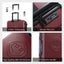 Expandable 3-Piece Luggage Set with Spinner Wheels - Red
