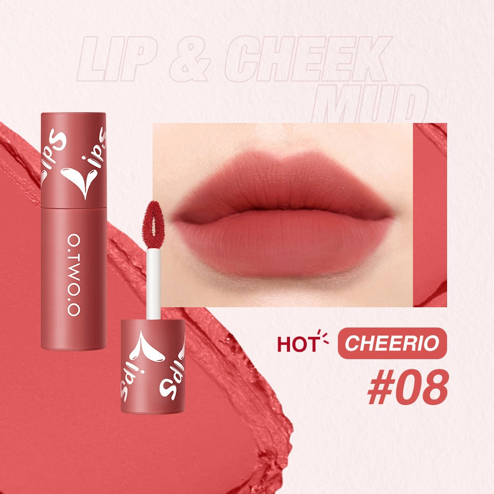 O.TWO.O Lip Clay Matte Dual-Use Lipstick & Blusher