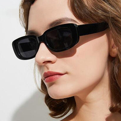 Trend Small Frame Sunglasses Female Square Sunglasses Olive Green Colorful Ins Street Shot Glasses - Korvel