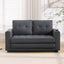 Three in one soft cushion cushion cushion sofa, folding mattress sofa bed, with side pockets and cup holder, dark gray - Korvel