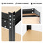 63" Tools Cabinet Working Tables Workbench Tool Storage Workshop Table with Drawers and Pegboard - Korvel