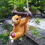 Charming Squirrel Resin Pendant for Garden Decor
