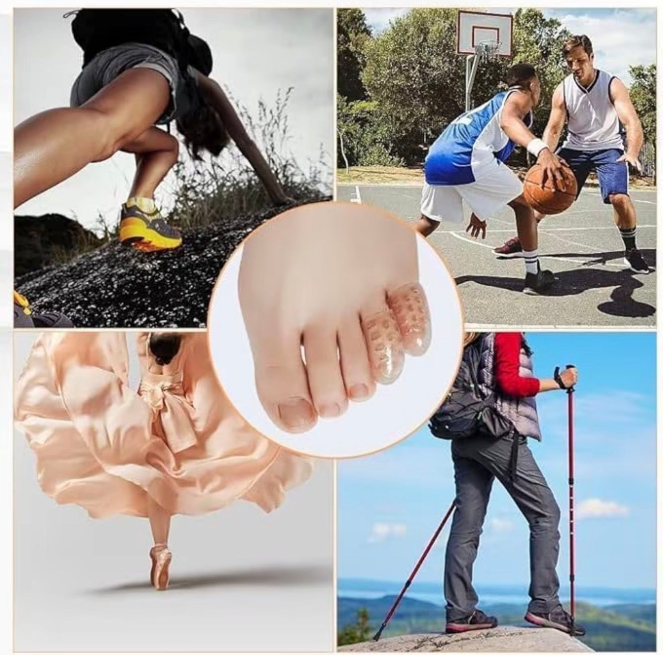 Silicone Gel Toe Caps for Comfort and Protection