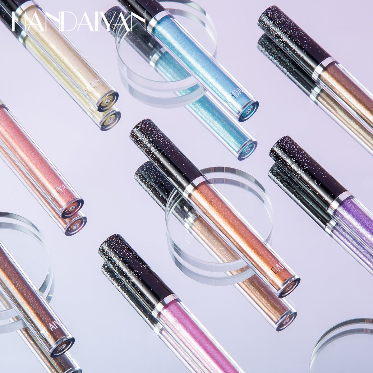 HANDAIYAN 12 Color Single Diamond Liquid Eye Shadow Psychedelic Pearly Shiny Eye Shadow Lying Silkworm Tear Makeup Eye Shadow Liquid - Korvel