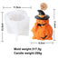 Molde de Silicona para Velas de Fantasma y Calabaza de Halloween