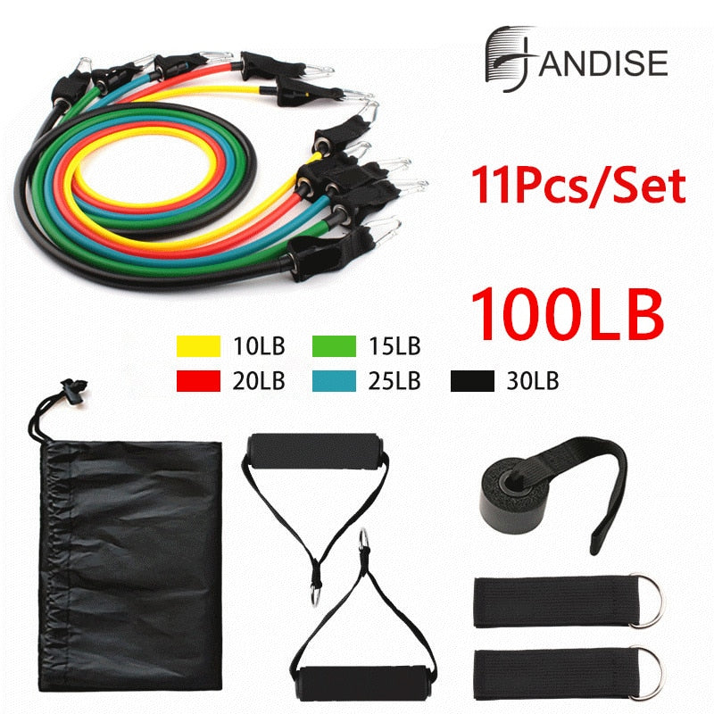 Ensemble de bandes de résistance premium pour des entraînements à domicile polyvalents
