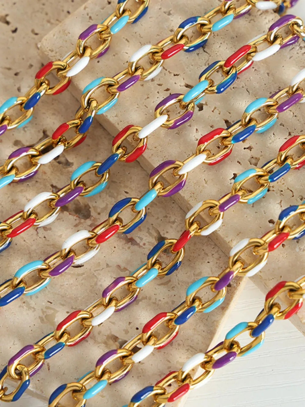 Niche Dripping Oil Titanium Steel Necklace for Women