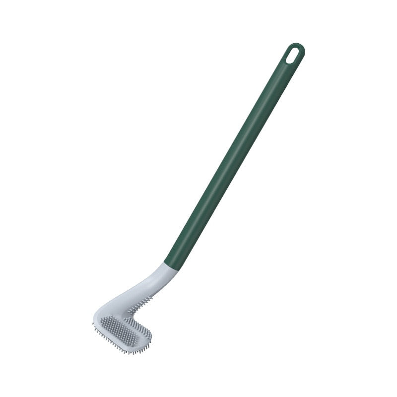 Brosse de Toilette en Silicone Premium avec Long Manche