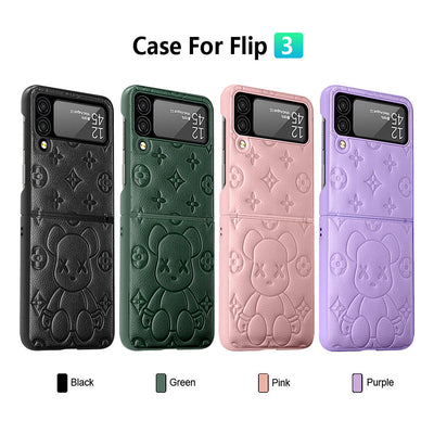 Coque en cuir premium pour Galaxy Samsung Z Flip3