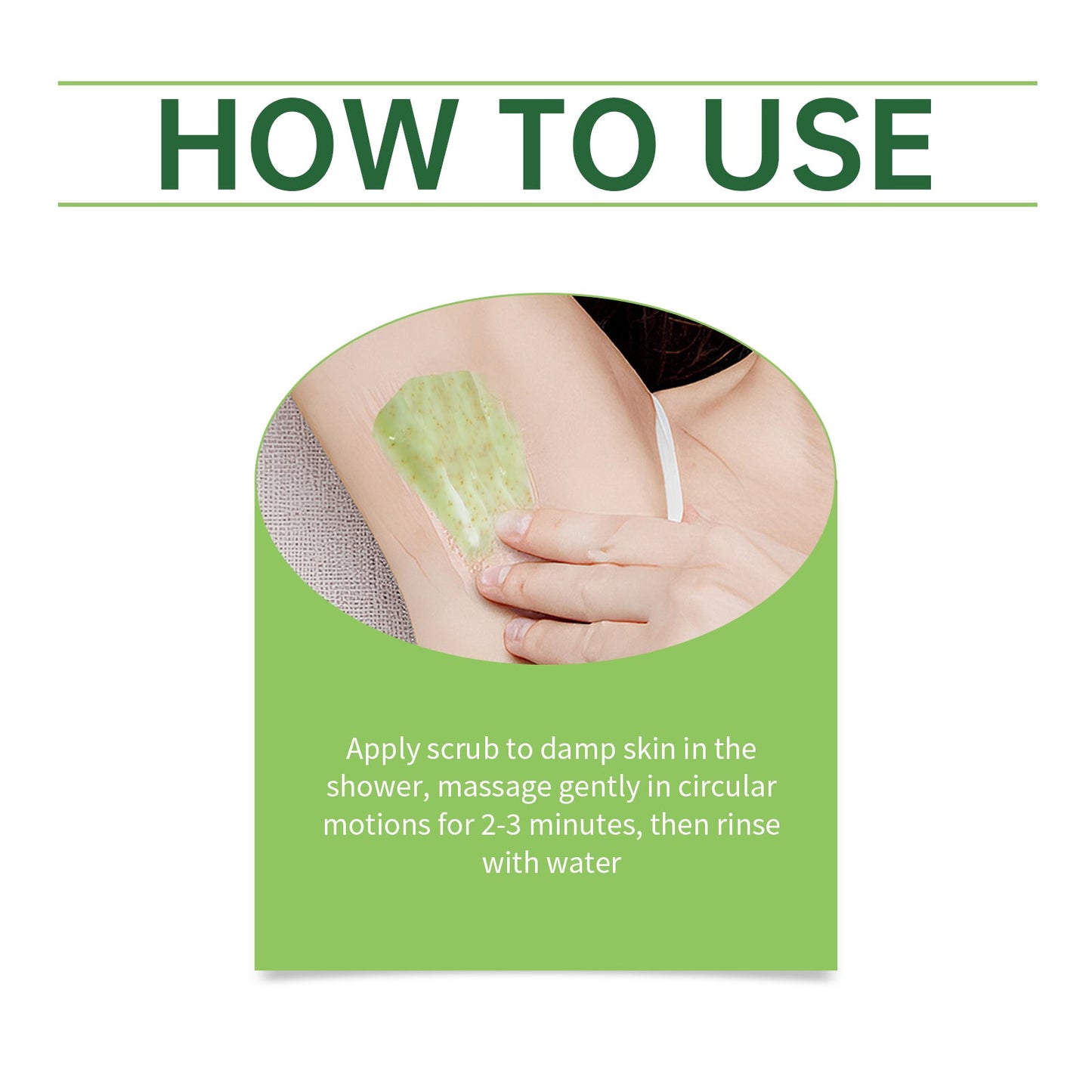 Green Tea Underarm Detox Scrub Exfoliating Student Men And Women Underarm Whitening Joint Rejuvenation Hydrating Moisturizing Scrub - Korvel