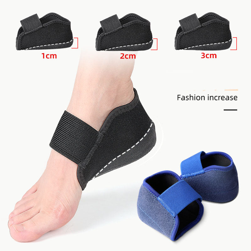 Height increasing heel cover, heel protection cover, shock-absorbing and pressure relieving Velcro heel - Korvel
