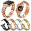 Suitable For Samsung Huawei 22mm Watch With Apple 7654321 Generation SE Single Row Diamond-Encrusted Denim Chain Alloy Wristband - Korvel
