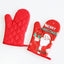Christmas series insulated gloves, oven gloves, kitchen baking oven gloves, insulated and heat-resistant gloves - Korvel