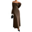 Elegant One-Shoulder Fitted Long Dress for Women