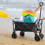 Folding Wagon Garden Shopping Beach Cart - Korvel