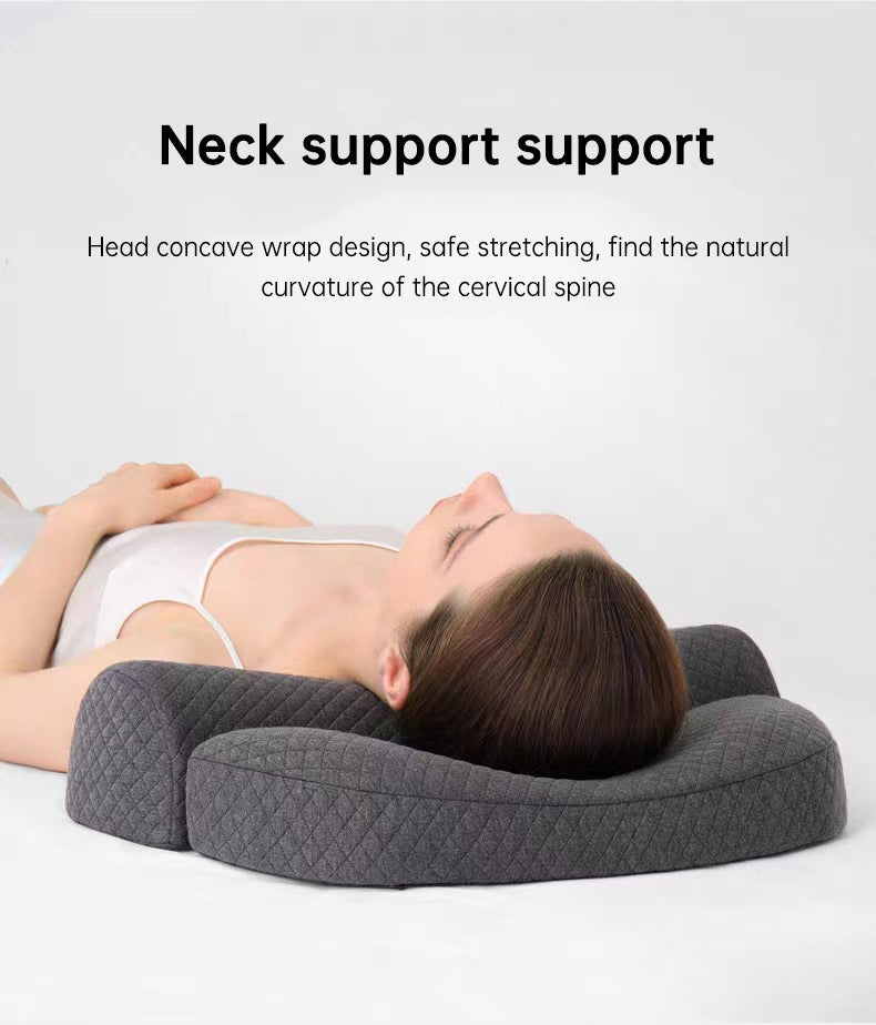 Bed Side Sleeping Pillow Neck Pain Relief Ergonomic Cervical Memory Foam Pillow - Korvel