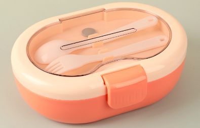 Modern simple food grade microwaveable lunch box with compartments - Korvel