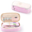 Macaron color block can transform into a large capacity upgraded pencil case stationery - Korvel