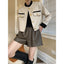 Loose A-line wide leg elastic short leather pants - Korvel