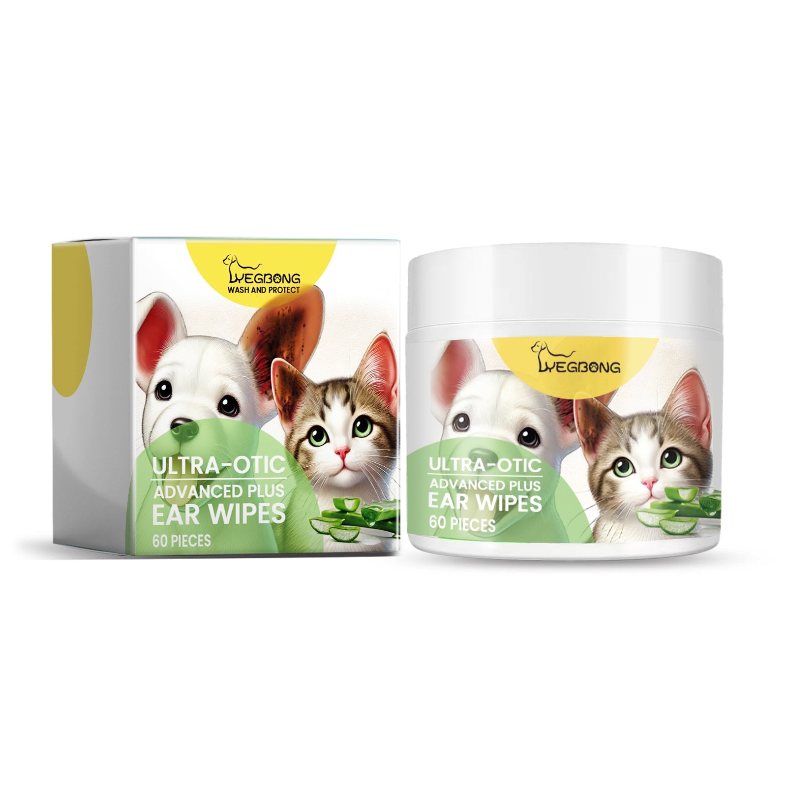 Ear Cleaning Pad For Cats And Dogs Soothes Pet Ear Canal Discomfort And Cleans Ear Dirt - Korvel